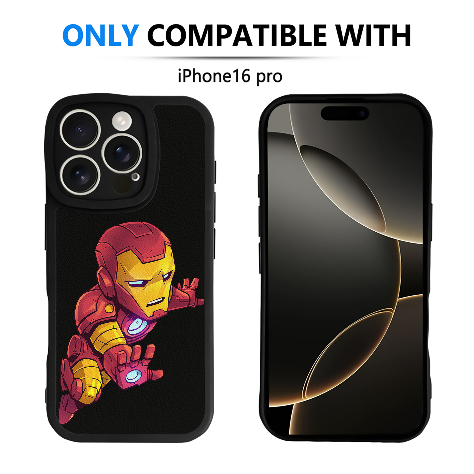 （画像用） アベンジャーズ The Avengers 【iPhone 16シリーズ対応】シリコンスマホケース（レザー調） 材質：シリコン